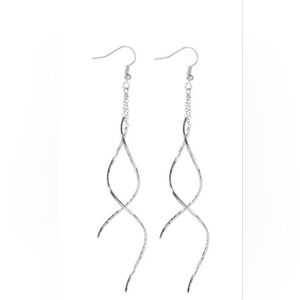 Park Lane Silver Whisper Spiral Earrings Lightweight long dangle